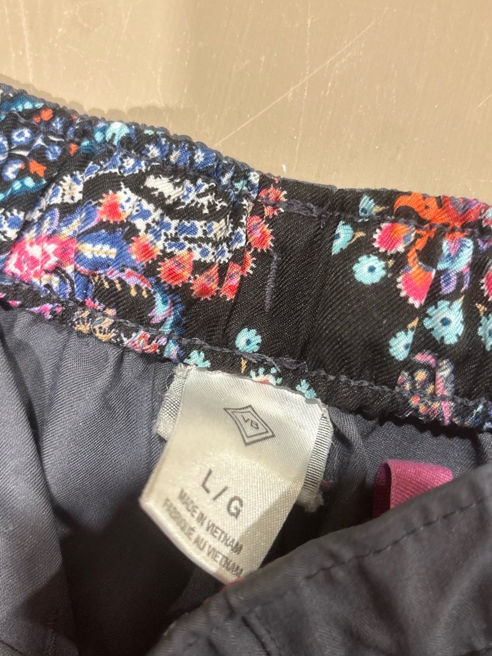 Vera Bradley Black Floral-Print Kids Shorts with Multicolor Accents